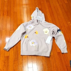 NWT Women's Obey purple floral sweatshirt